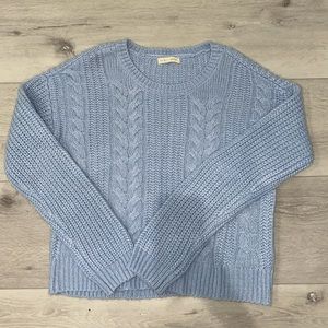 Periwinkle thick knit sweater in size small